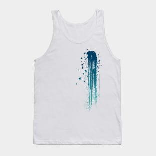 Blue brush stroke Tank Top